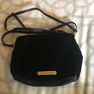 Juicy couture black cross body handbag bag